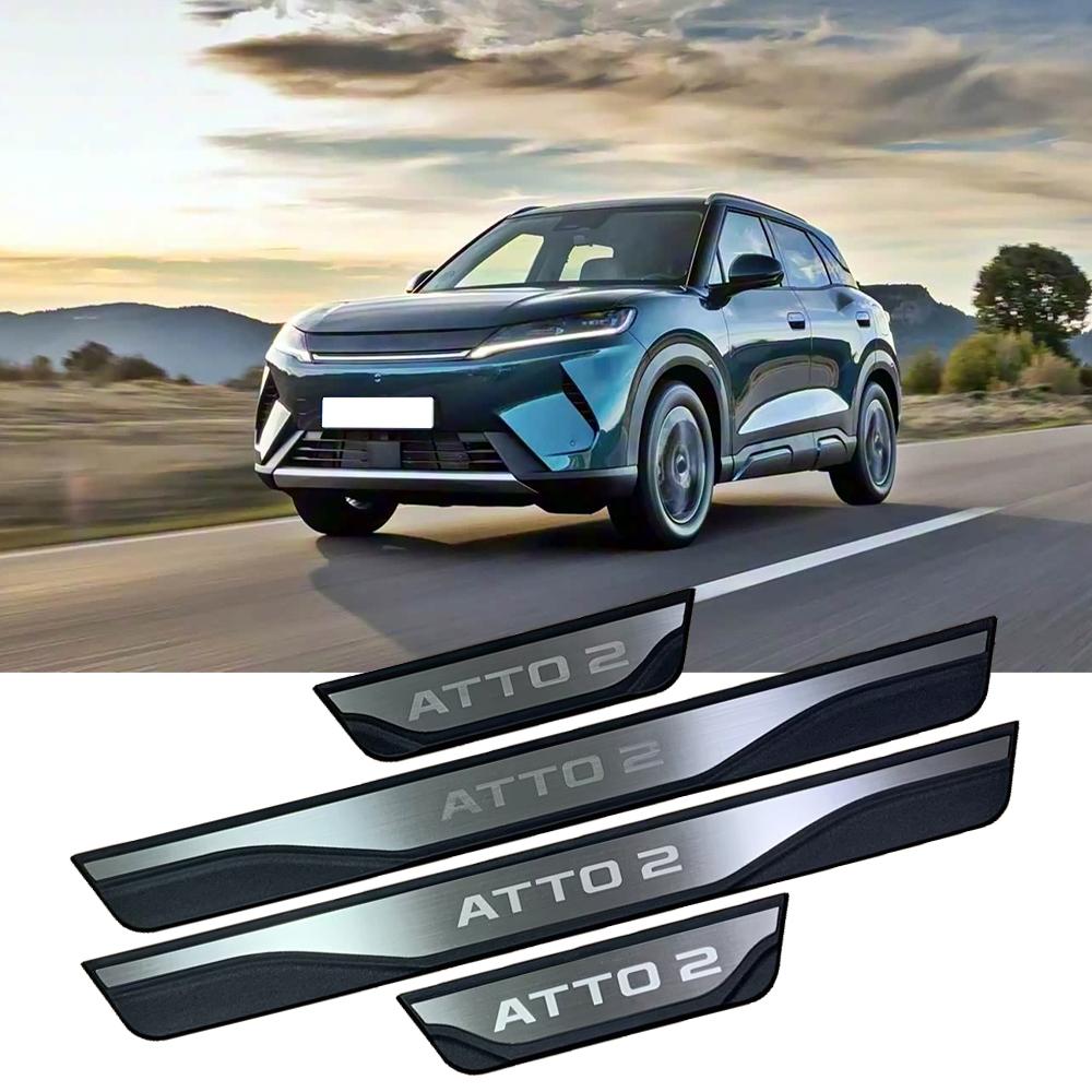 Per BYD ATTO 2 2025 2026 Copri Soglia Porta Protezione Accessori Auto Styling Pedale Soglia Auto Adesivi Interni