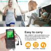 Mini Pocket Radio with Headphone AM/FM Handheld MP3 Alarm Clock Radio Large Digital Displays For Outdoor Cycling Running Walking