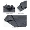 Kids Boys Solid Half Turtleneck Long Sleeve Warm Winter Inner Base Shirt