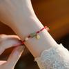 Recommended Jewelry Gourd and Hetian Jade Pearl Fortune Amulet New Zodiac Red String Bracelet Birthday Gift for Women