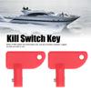 Kill Switch Spare Key 2pcs Switch Cutoff Disconnect Switch Isolator Marine Car Truck Red Power Sport Switch