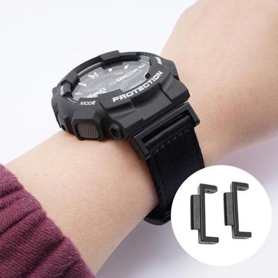 1 Paar Uhrenarmband-Anschluss, langlebiger Ersatz mit Werkzeug, Uhrenarmband-Anschlussadapter, kompatibel mit Casio GA-110/DW-5600/DW-6900/GW-6900