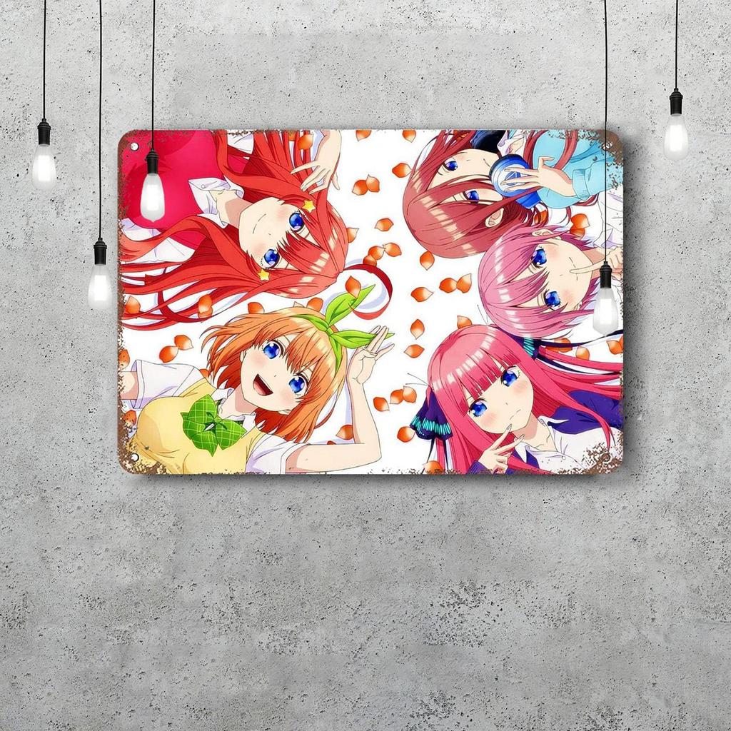 quintessential quintuplets TV drama Retro Vintage Tin Sign Poster Decorative Plaque Metal Plate Wall Decor