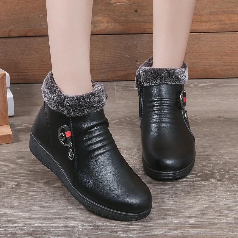 Winter new fashionable versatile soft soled non slip women boots casual minimalist comfortable insulation women's shoes