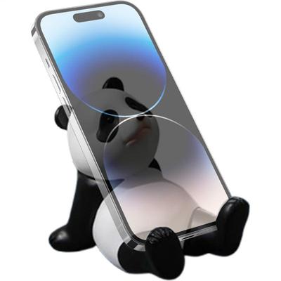 Niedlicher Handyhalter für den Schreibtisch Cartoon Desktop Handyhalter in Pandaform Stabil Rutschfest Dekorativ Panda Schreibtischzubehör Halterung