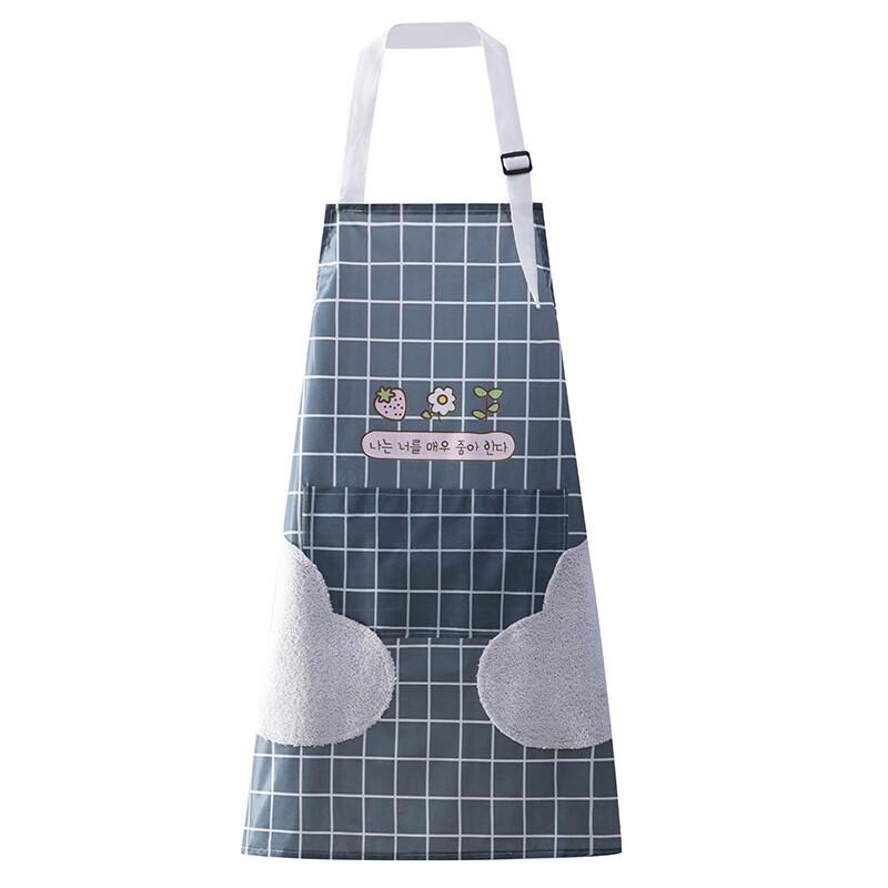 Waterproof Kitchen Apron with Hand Wipes