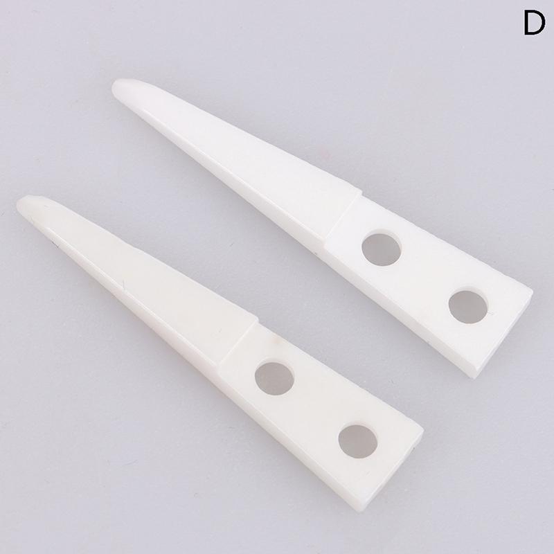 2Pcs Insulated Straight Curved Tip Anti-Static Ceramic Tweezers Electronic Industrial Ceramic Tweezers For Industry