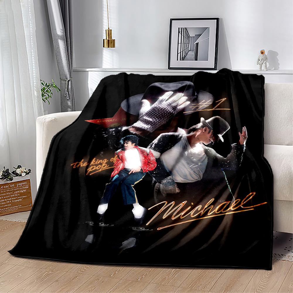 Pop: Michael Jackson Decke Weich & Gemütlich Geeignet für Sofa Wohnzimmer Bürostuhl Vier Jahreszeiten Vielseitig Modern