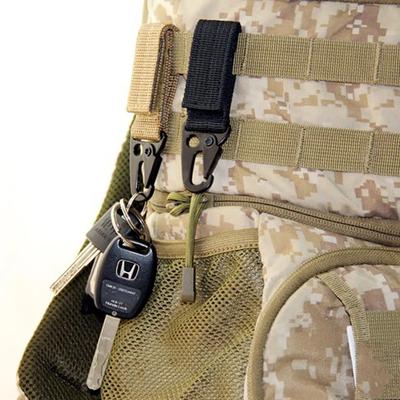 6 stücke Taktische Clip Schnalle Multifunktionale Karabiner Schloss Schlüsselbund Halter Aufhänger Für Outdoor Sport Wandern Klettern Camping