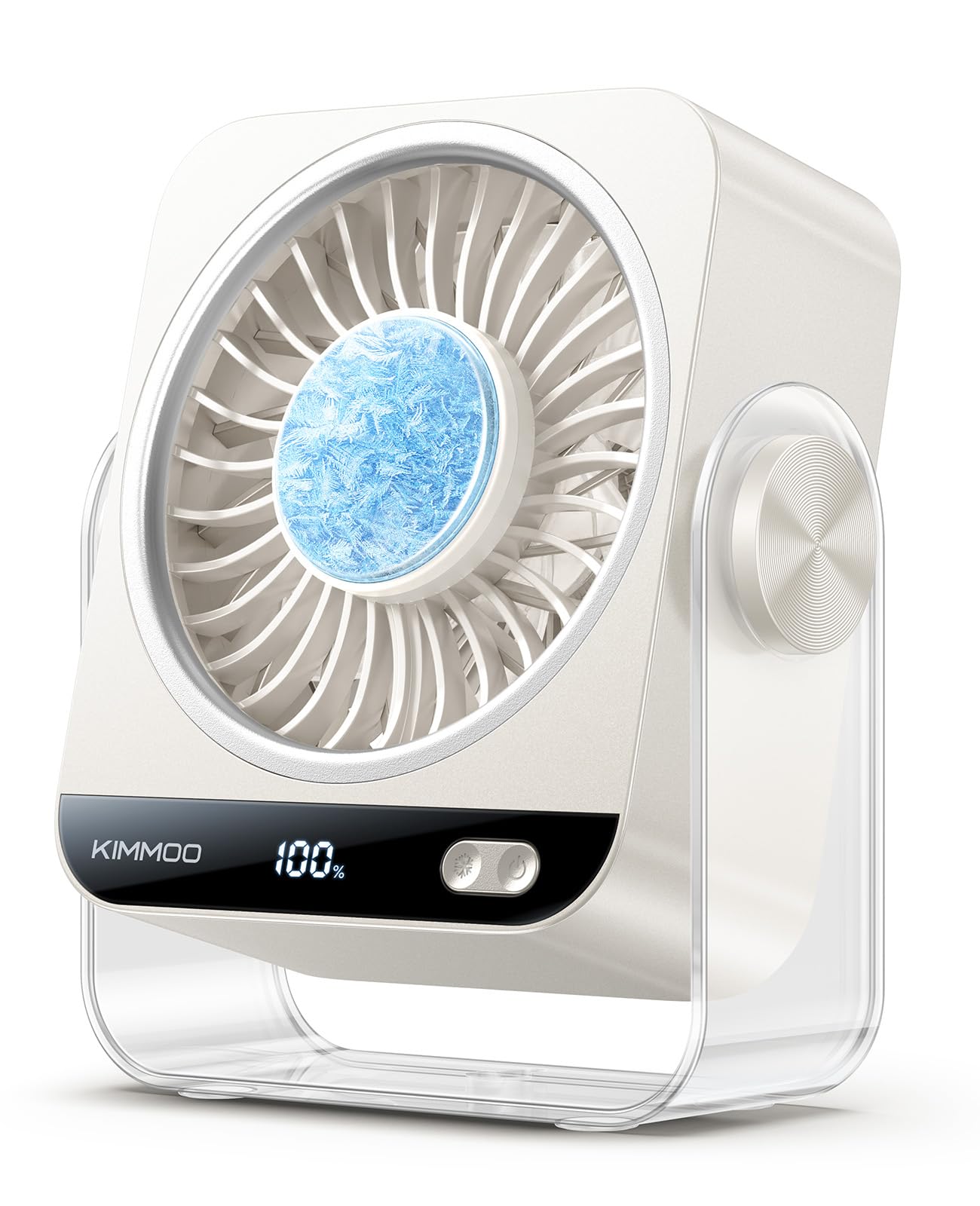 

Desk Fan,199 Speeds Turbo Airflow,Portable Fan with Ice Cooling,Digital Display Quiet Table Fan,270° Rotating Small Desktop Fans