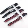 For Hyundai Tucson 2015 2016~ Glossy Black ABS Door Handle Cover car door handle protector trim Overlay Molding Garnish