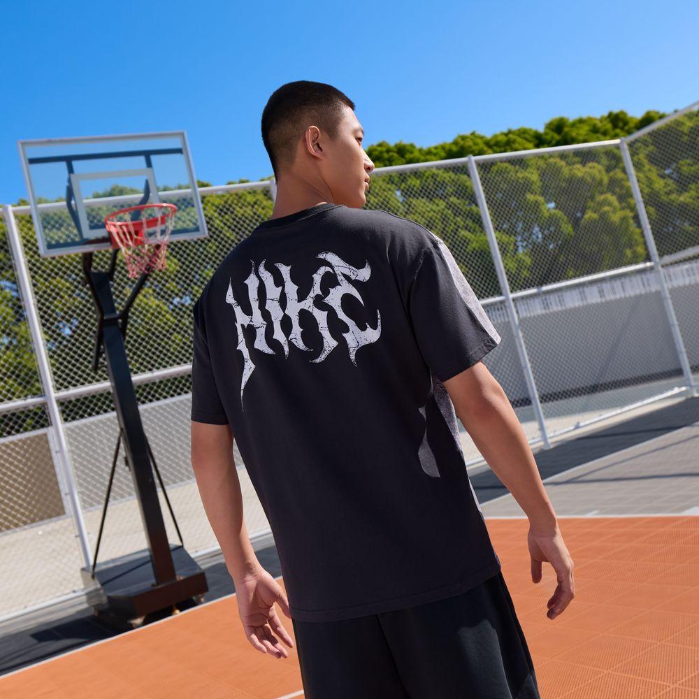 Nike T Shirts Men s Black Crew Neck Moderate S