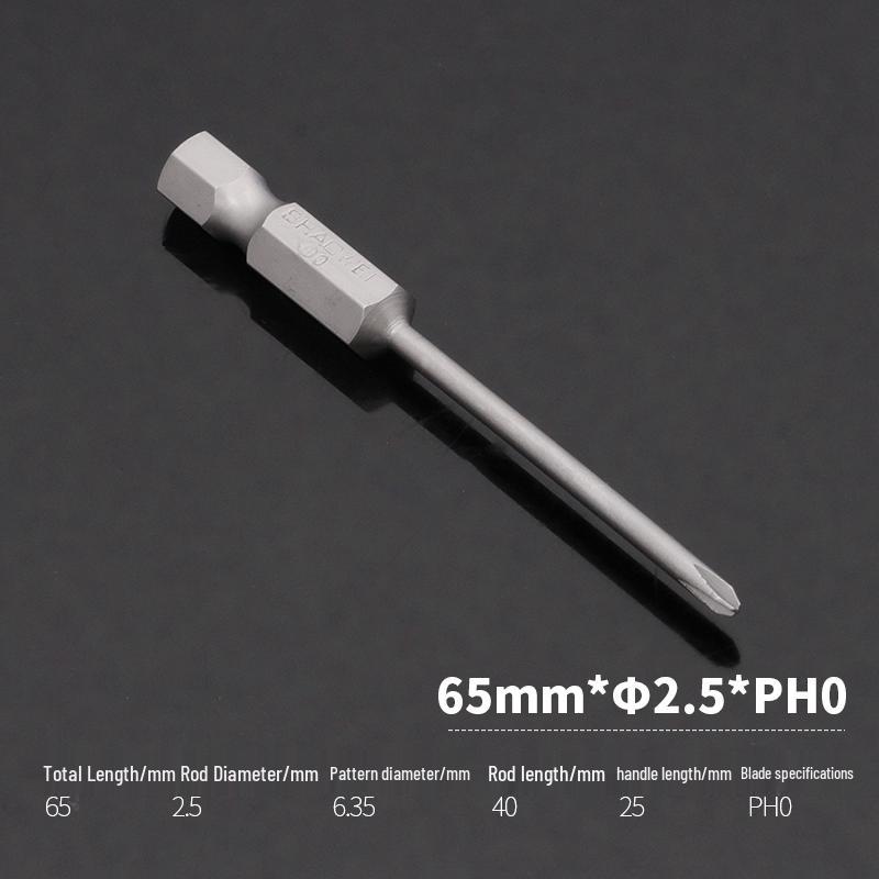 Magnetic Phillips Electric Screwdriver Bit Set (3/4/5/6mm) - S2 Steel Extension