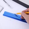 20CM 30CM 45CM 60CM L-Type Cutting Ruler Straight Edge Ruler Non Slip Aluminum Alloy Straight Scale Ruler for Length Measurement