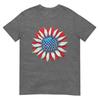 Sunflower American Flag 4th Of July Unisex Unisex Merica Usa Tshirt