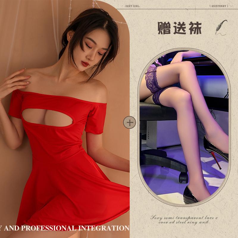Sex underwear sexy hollow temptation free hot pure desire suit