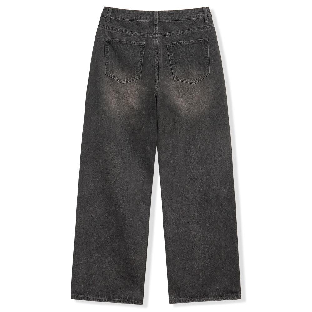 Nasyujeueol Basic Washed Wide Denim Pants_[Grey]
