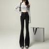 Women's 2025 High-Waisted Micro-Flare Jeans - New Spring & Autumn Petite Slimming Horseshoe Style