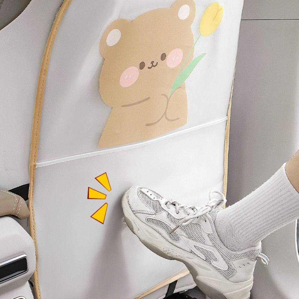 

Противоударный коврик Bear Bunny Backseat Protector износостойкая автомобильная подушка Kick Mat Children Kid Bear