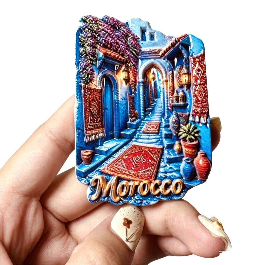 Africa Morocco 3D Fridge Sticker Magnets Tourism Souvenir Refrigerator Magnets Sticker Home Kitchen Decor