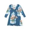 Girls' Princess Dress - Long Sleeve A-Line T-Shirt Dress Christmas Day