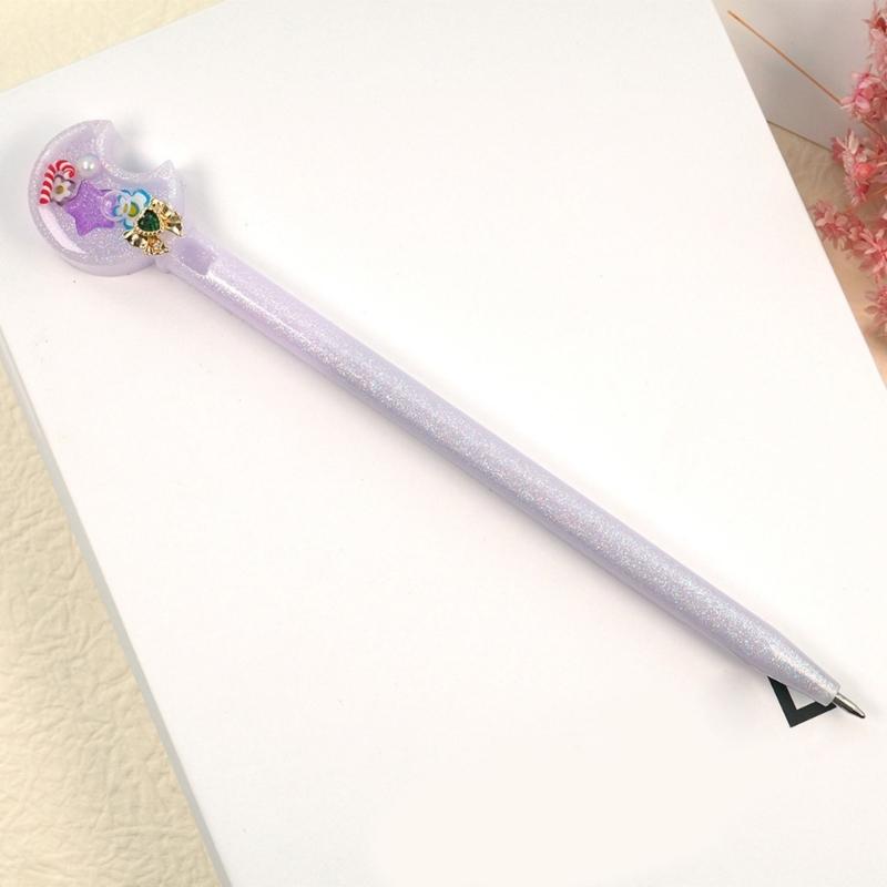 Ballpoint Pen Silicone Molds Resin Casting Mold DIY Daily Stationery Mold for Making Animals Star Moon Heart Pen Gift