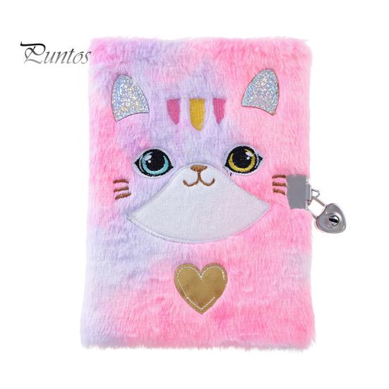 

Дневник для девочек, размер А5, плюшевый блокнот с замками, 80 листов, бумажный журнал, блокнот для письма, блокнот для рисования, подарочный набор для детей на день рождения D