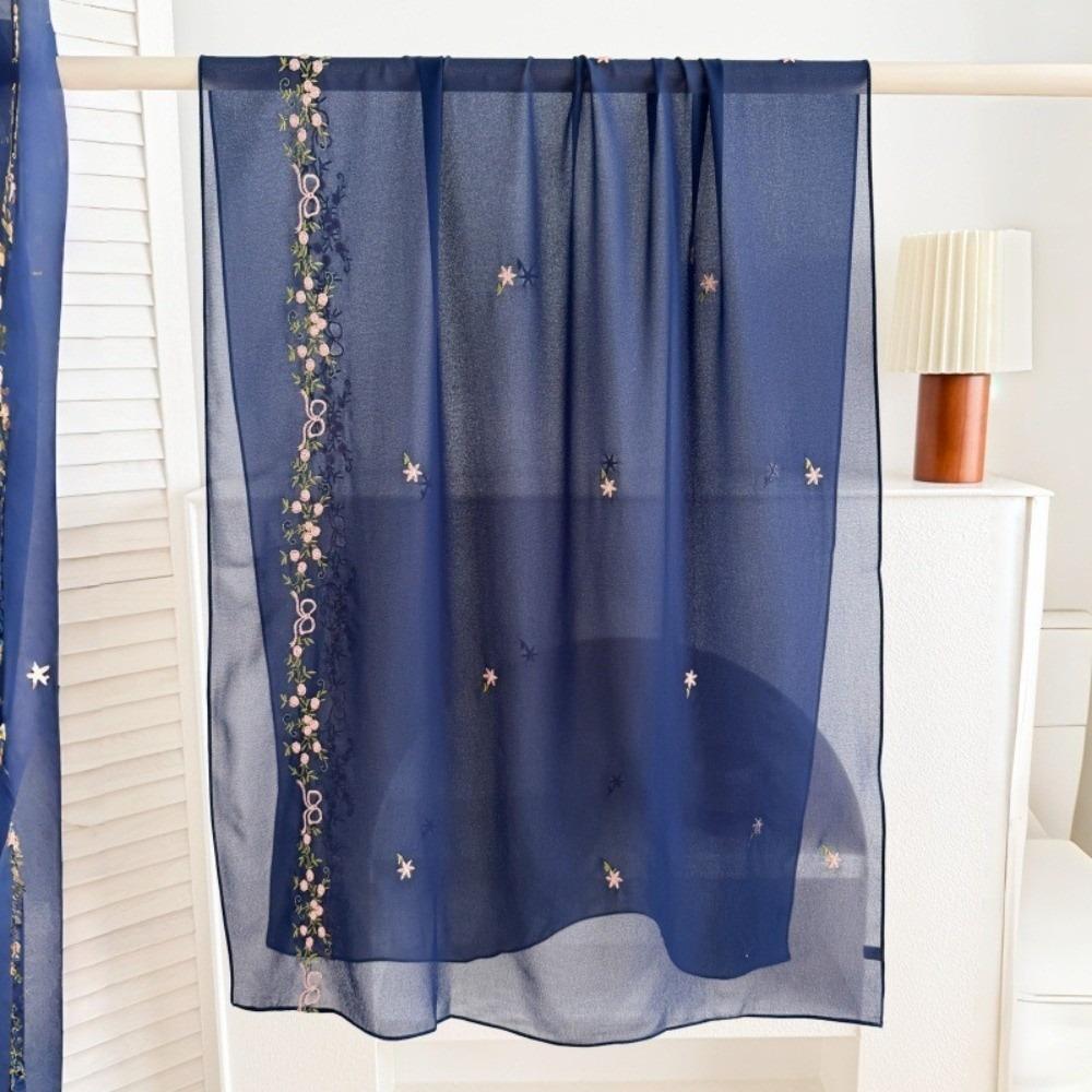 Long Hijab Scarf Cotton Thin Shawl Fashion Floral Headscarf  Vacation