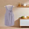 Cotton Kitchen Apron Cross Straps Korean Work Clothes Stylish Home Cooking Apron  Women