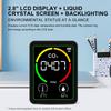 3 In 1 TVOC Detector LED Digital Display Temperature Humidity Monitor Backlit Greenhouse Gas Monitor for Agricultural Production