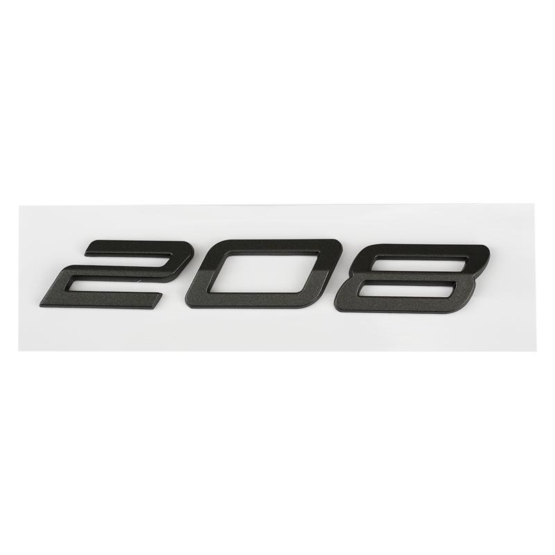 Auto 3D ABS Buchstaben Logo Aufkleber Für Peugeot 208 308 408 508 408X 508L 2024 2025 Auto Kofferraum Alphabet Emblem Abzeichen Aufkleber