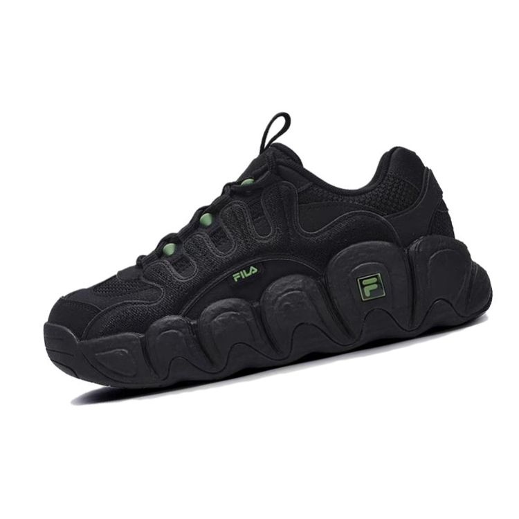 FILA Croissant Comfortable Versatile Breathable Low-Top Dad Shoes Men sneaker Black F12M342103FIB