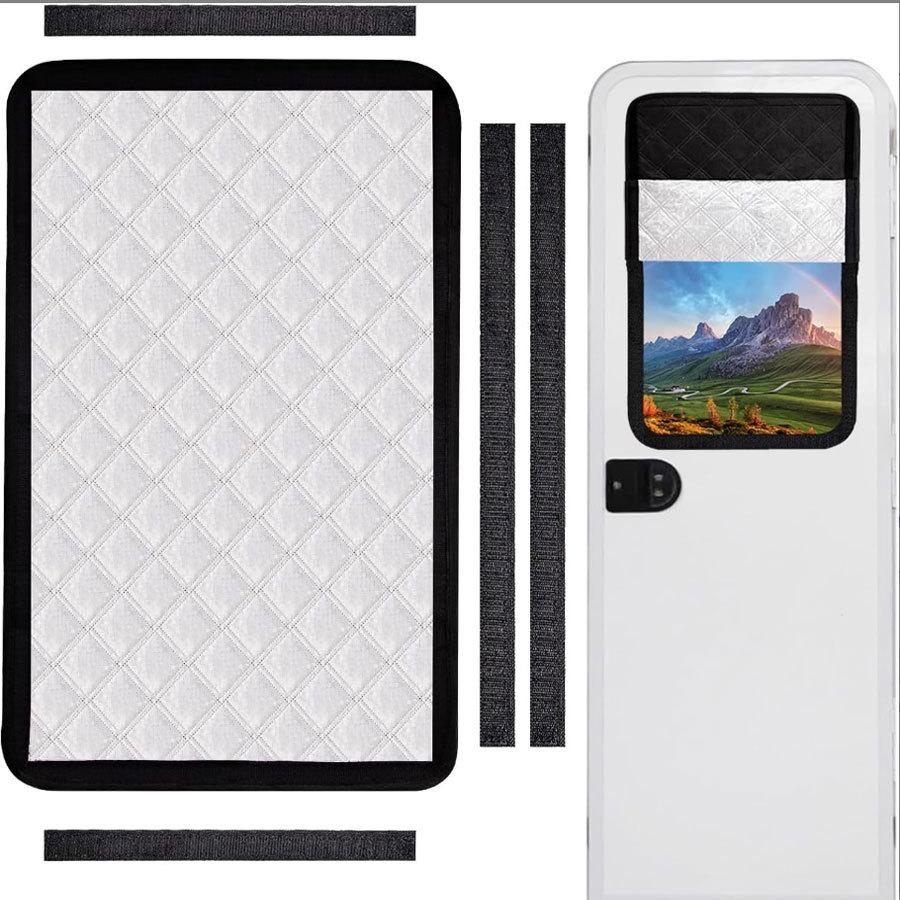 Summer RV Door & Window Sun Shade: Waterproof, Insulated Privacy Cover for Camping