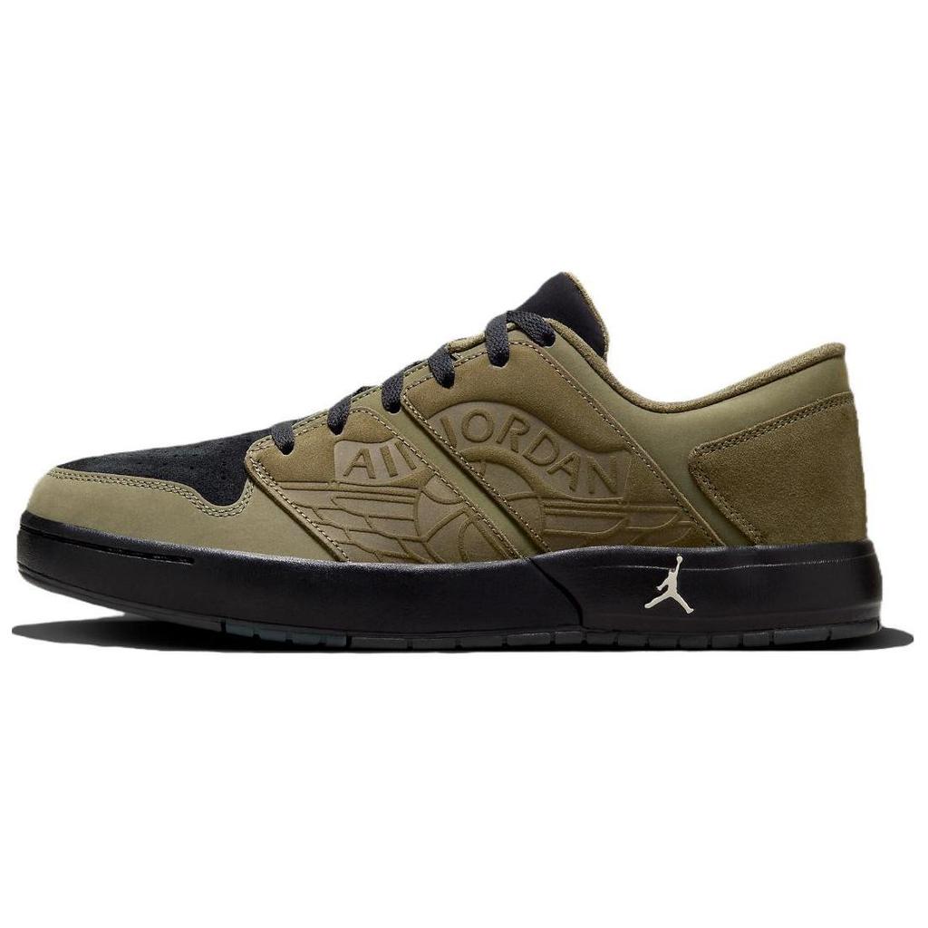 Air Jordan Nu Retro 1 Low Cargo Khaki Scarpe da Ginnastica da Uomo Verde Nero DV5141-200