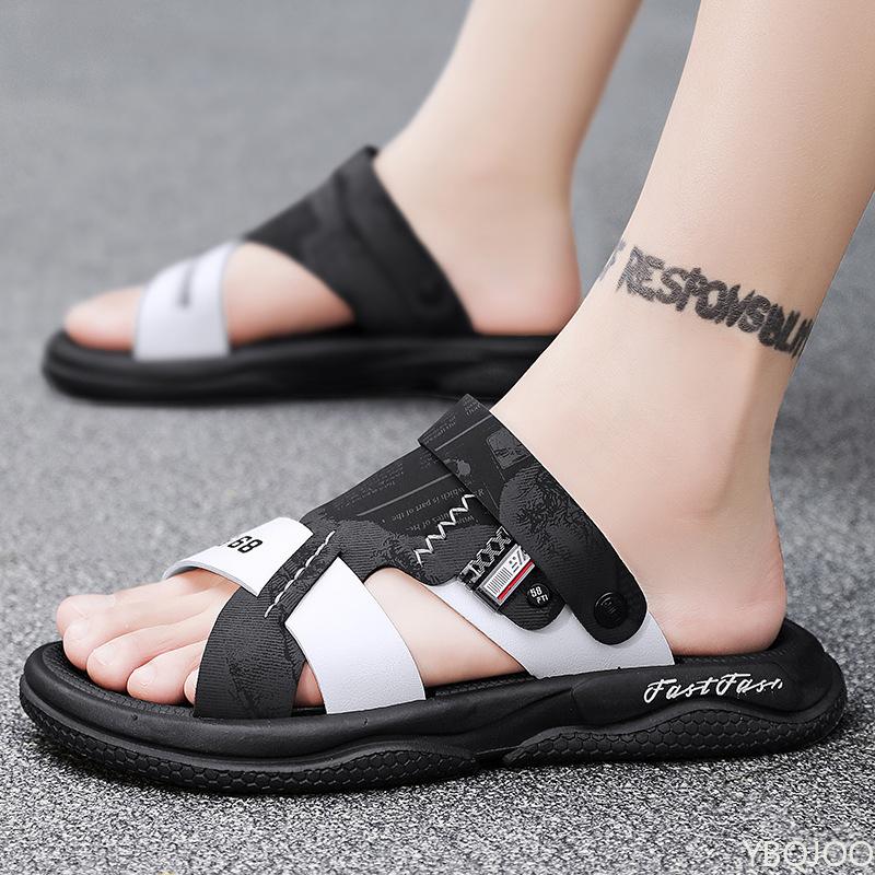 Fashion 2025 Men's lightweight Sandals Summer Fashion Beach Shoes Dual purpose outdoor nonslip sandals Trendy casual Male slippers Homme