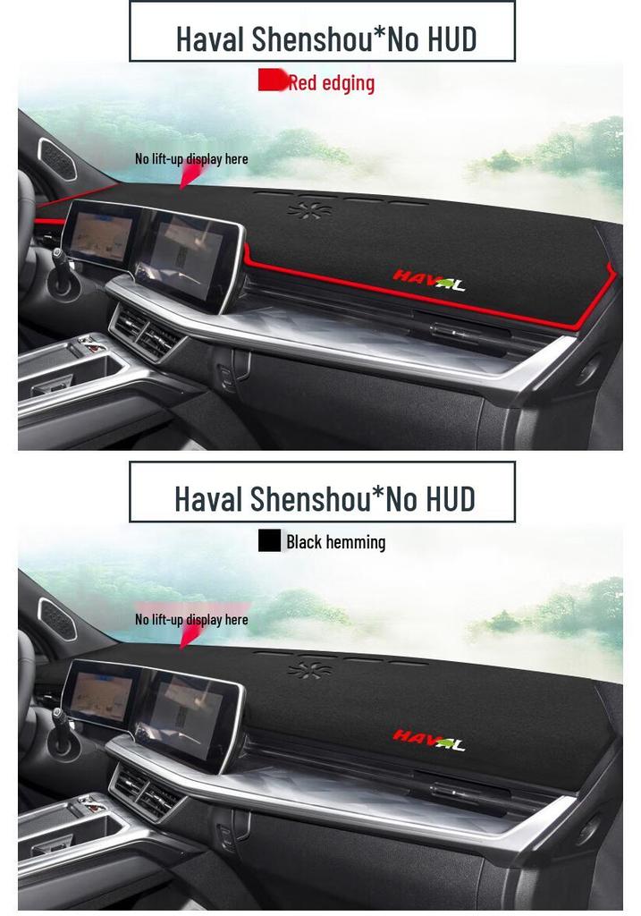22 Model Haval Shenshou Dashboard Sunshade Anti-glare Mat for Car Interior Decoration