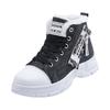 New Canvas High-top Women's Shoes, Breathable Thick-soled Height-increasing Casual Shoes, Martin Boots for Sports