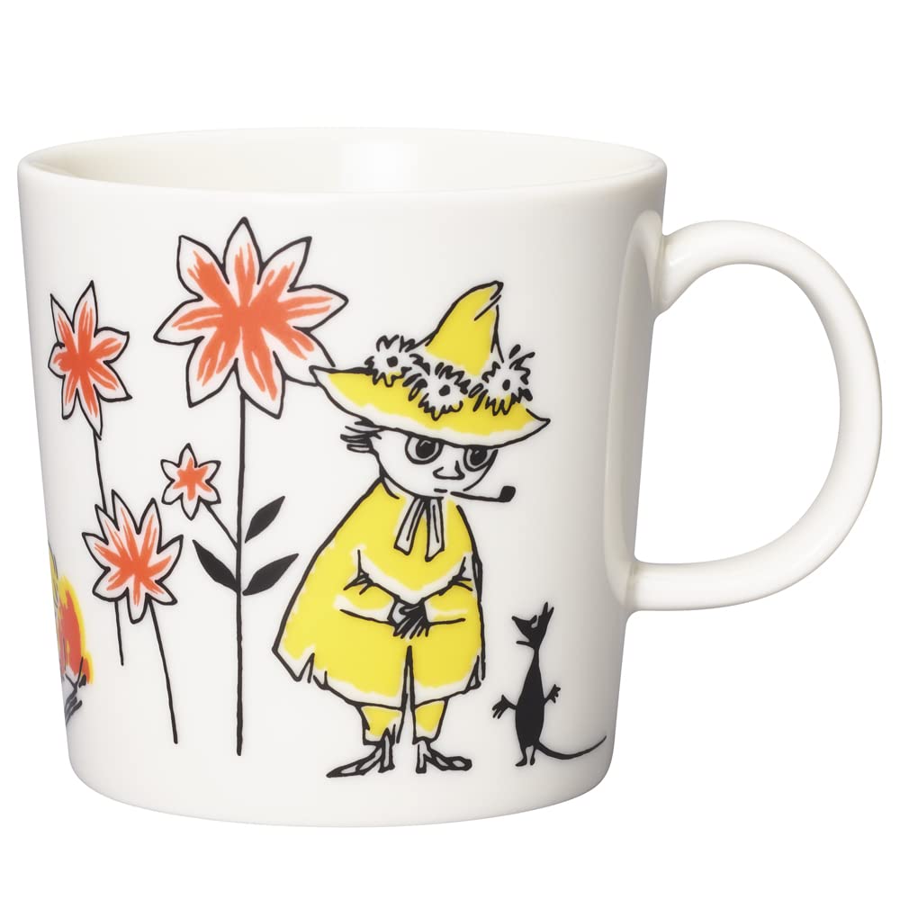 Arabia 1064951 [Officially Imported] Mug, Moomin, ABC, Snufkin, 300ml,