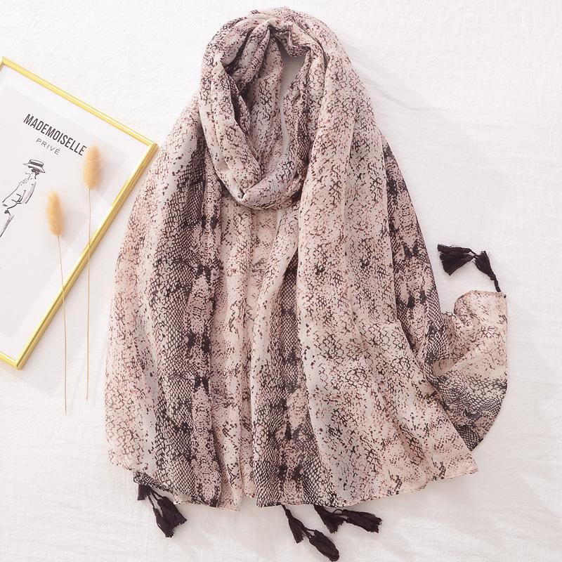 Fashion Wave Striped Patchwork Tassel Viscose Shawl Scarf Lady Print Pashmina Stole Wrap Snood Bufandas Muslim Hijab Sjaal