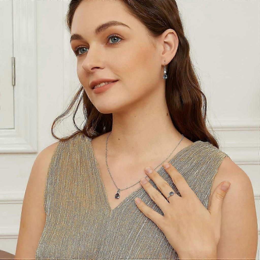 925 Sterling Silver Women's Earrings with Colorful Zirconia for a Glamorous and Elegant Look