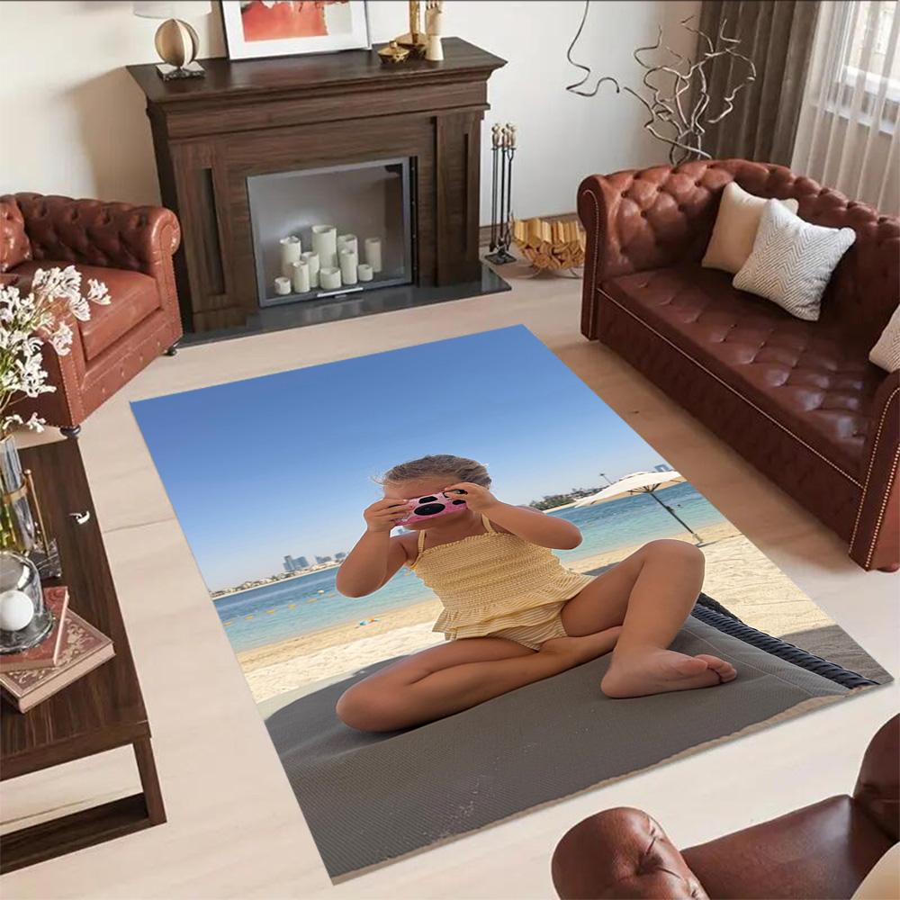 Customize Photos Customized Image Carpet Perfect for Dining Room Kitchen Bedrooms Dormitory Antislip Carpet Anime Office Decor