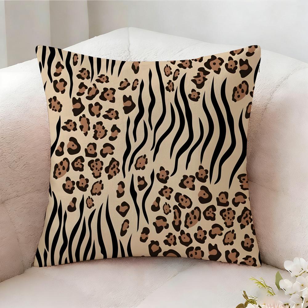 Tiger Stripes Pillow Case Pillowcase Doublesided Printed Sofa Cushion Bedroom Headboard Pillow