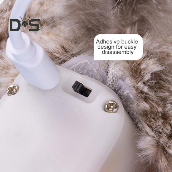 Interactive Flapping Wings Cat Toy Touch Activate Electric Flying Birds Toy with Chirping Sounds Indoor Hanging Simulation Plush Sparrow for Cats And