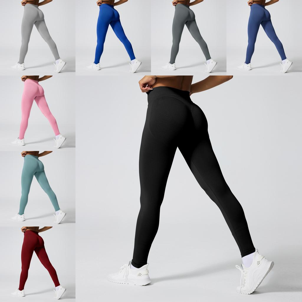 Seamless High Waist Peach Hip Yoga Pants For Women With Moisture Wicking Fitness Tights For Gym And Running