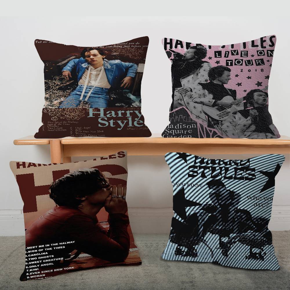 Singer H-Harrys S-Styles Pillowcase Toon Gift Cushion Cover Bedroom Home Sofa Chair Seat Decor Pillow Case