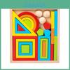 Educational Wooden Rainbow Blocks For Toddlers Developing Fine Motor Skills And Imagination
