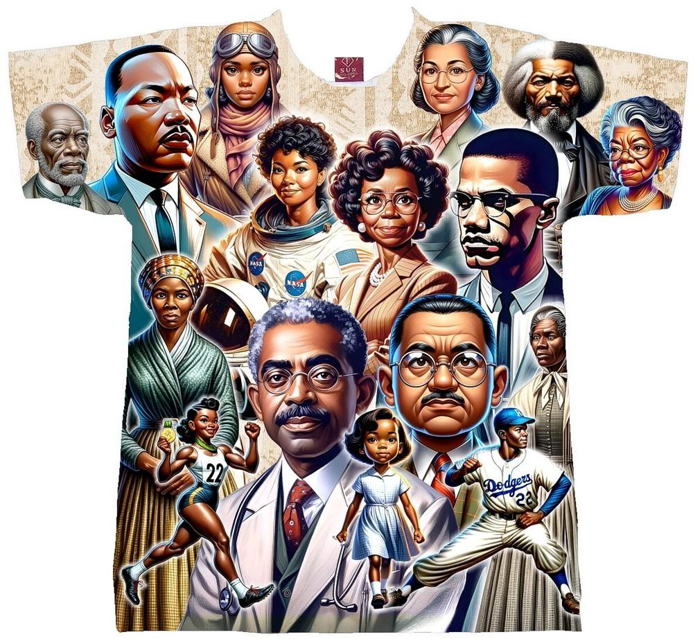 Martin Luther King Jr. T-SHIRT. Black History Month T-shirt. FBA T-shirt Unisex T-Shirt M