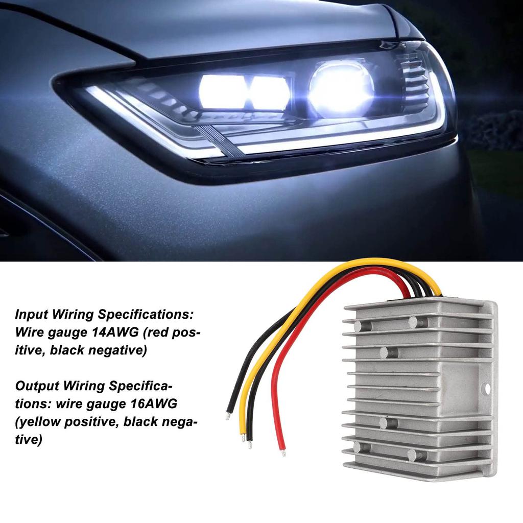 Regulátor Dekompresný Regulátor Konvertor napätia 8-40V DC na 13.8V IP68 Vodotesný pre Automobilový priemysel, Jachty, Železnicu, Prístrojové vybavenie