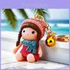 Adorable Resin Keychain For Kids Featuring Sparkling Doll Keyring For Girls Perfect Gift