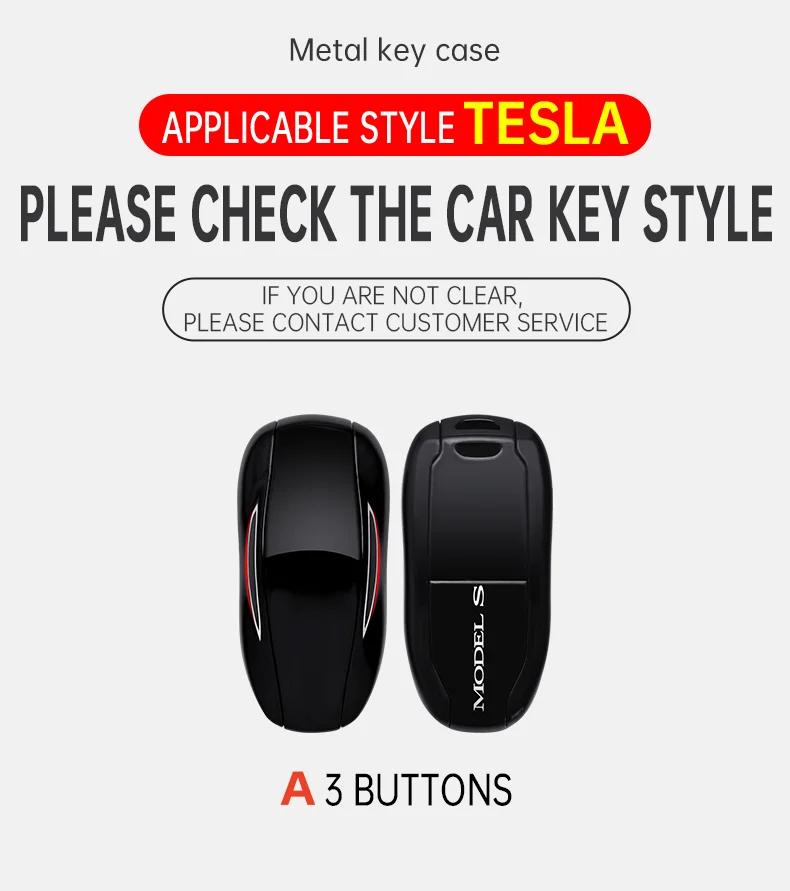 Car Sticker 2025 New Tesla Soft TPU Car Smart Remote Key Case Fob Cover Bag Holder Shell For Tesla Model 3 Model S Model Y Prote